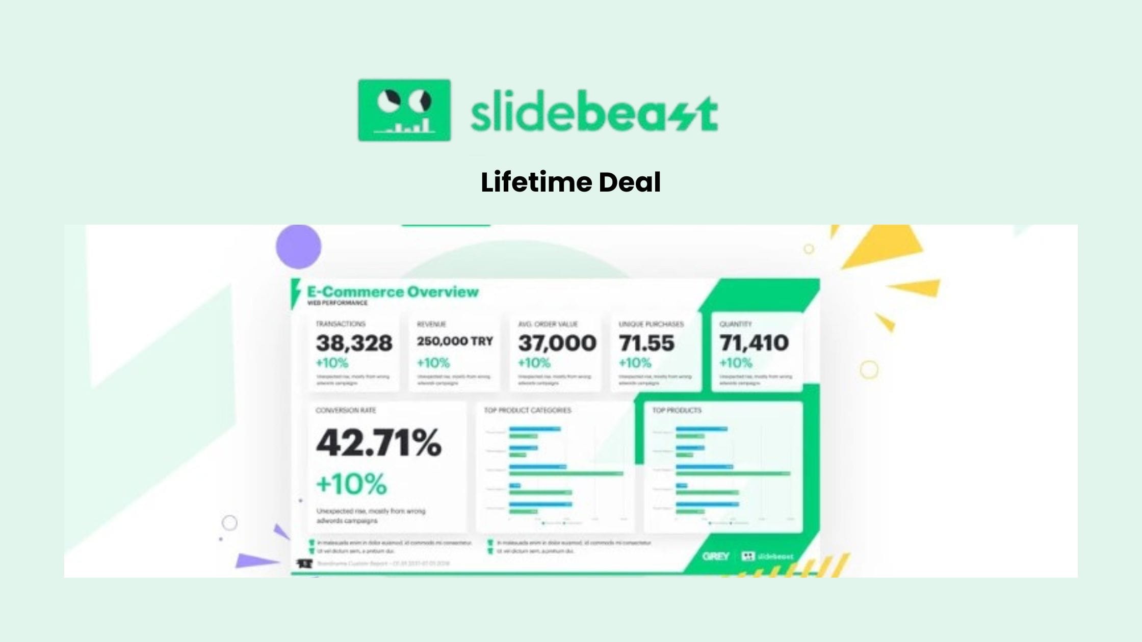 Slidebeast Lifetime Deal - Convert Data to PPTX Fast [$59] - affisumo
